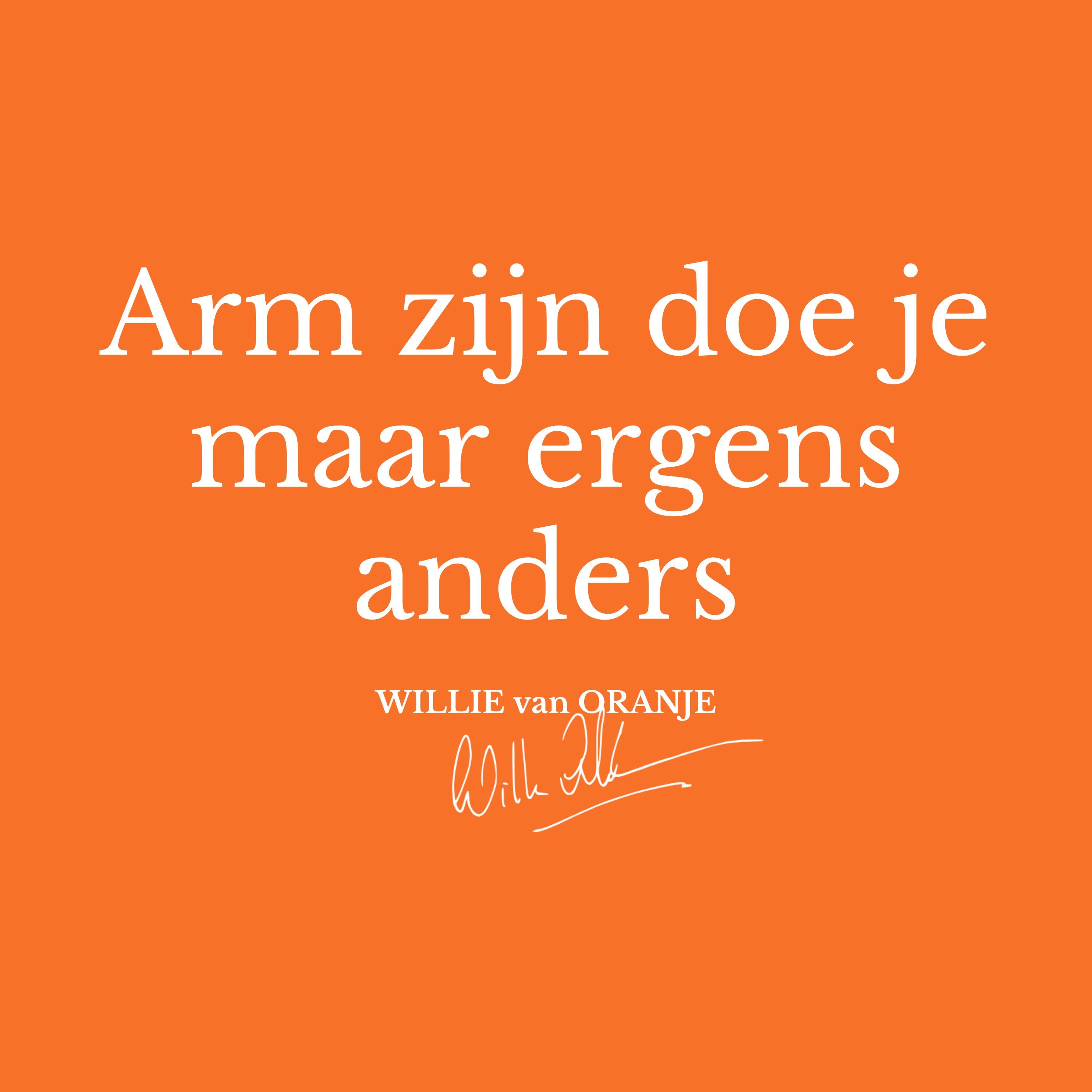 Koningsdag Hoodie - Arm zijn