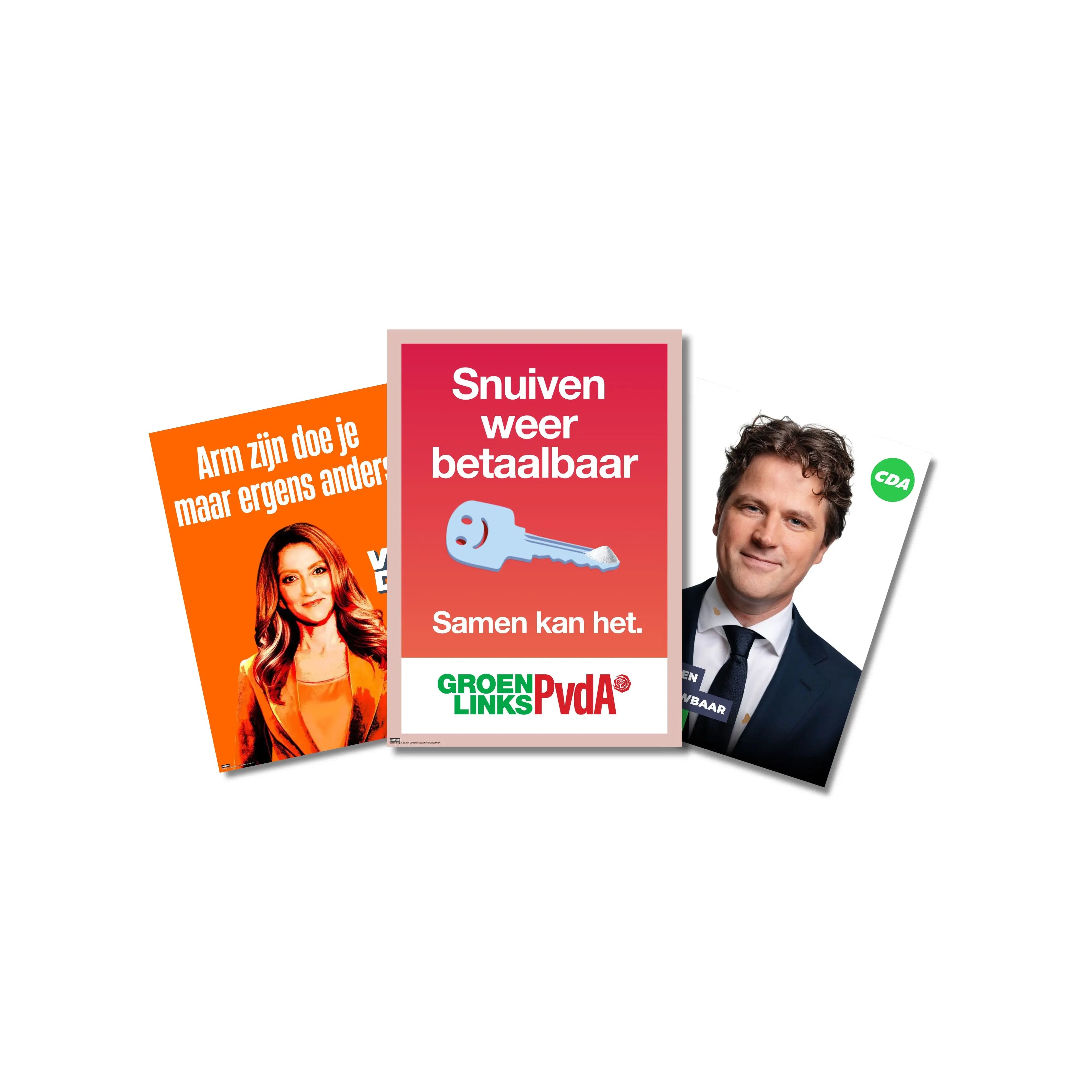 Verkiezingsposter bundel (3 stuks)